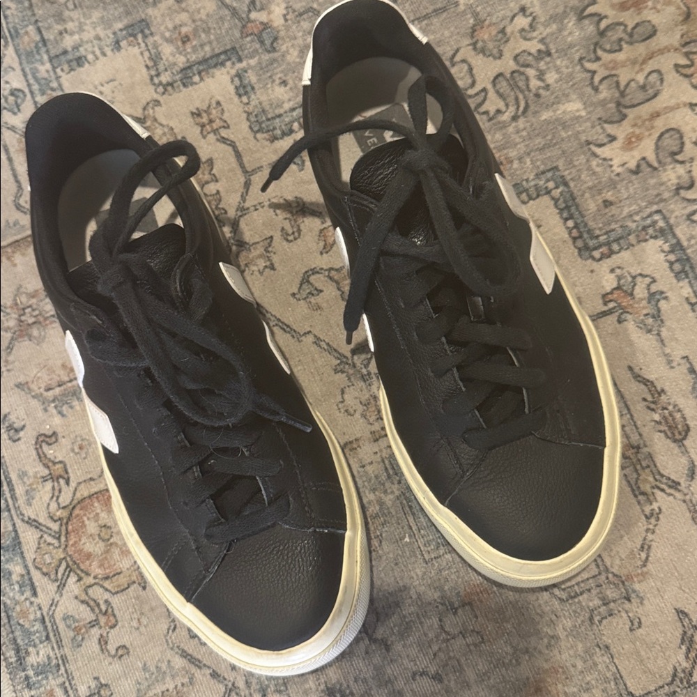 Veja Black and White Campo Easy Sneakers